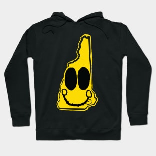 New Hampshire Happy Face with tongue sticking out Hoodie